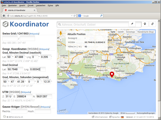 Postal Codes Database - koordinator overview